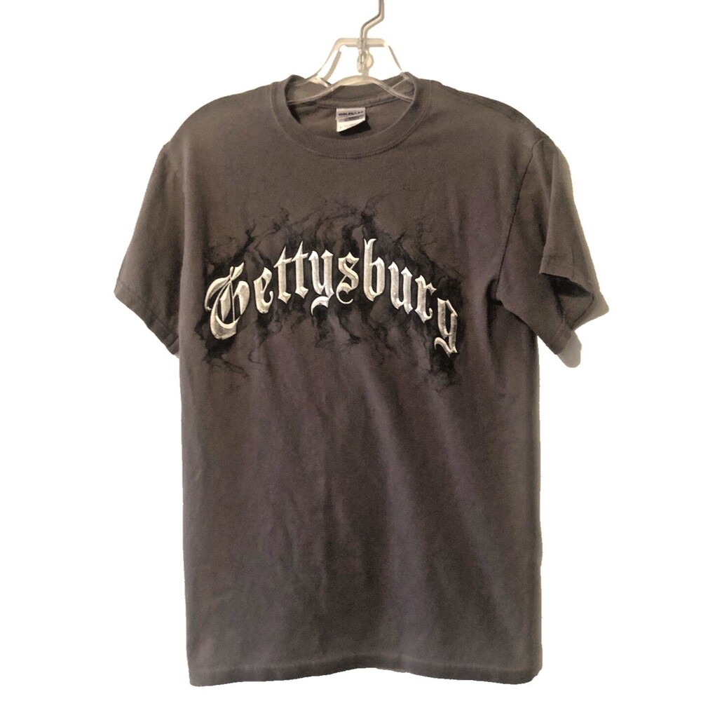 Gettysburg T-Shirt Tee Medium Gray Smokecreen Design
